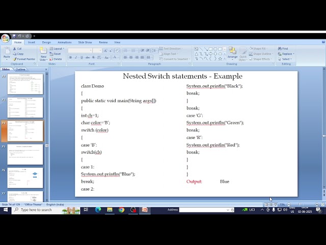 Control Statements in Java