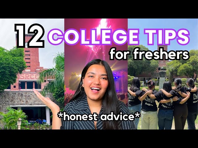 12 things I wish I knew about COLLEGE | Tips for Freshers | Ananya Gupta