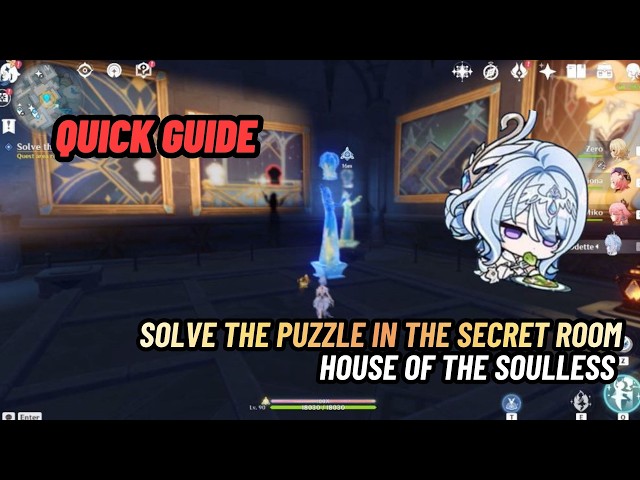 Solve the Puzzle in the Secret Room - Quick Guide | House of the Soulless | Genshin Impact 7.0