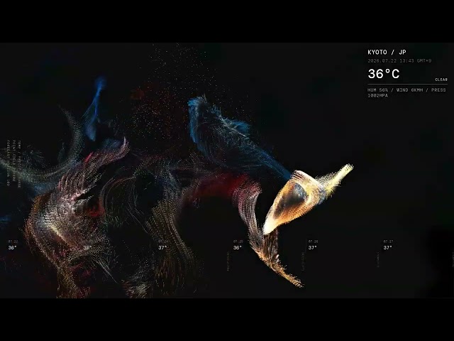 Audio Reactive Kyoto Weather Map | Sonomika × TouchDesigner