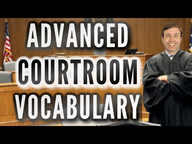 ADVANCED COURTROOM VOCABULARY 👨‍⚖️ | Incredibly Useful Words & Phrases