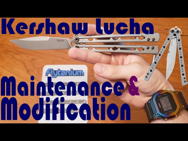 Lucha Disassembly, Maintainence, Flytanium Installation Guide (Kershaw Balisong/Butterfly Knife)