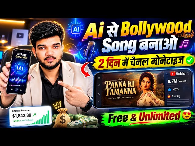 🔥 AI Se Song Kaise Banaye 2026🎵(Full Course) | AI Bollywood Song Kaise Banaye | How To Make AI Song