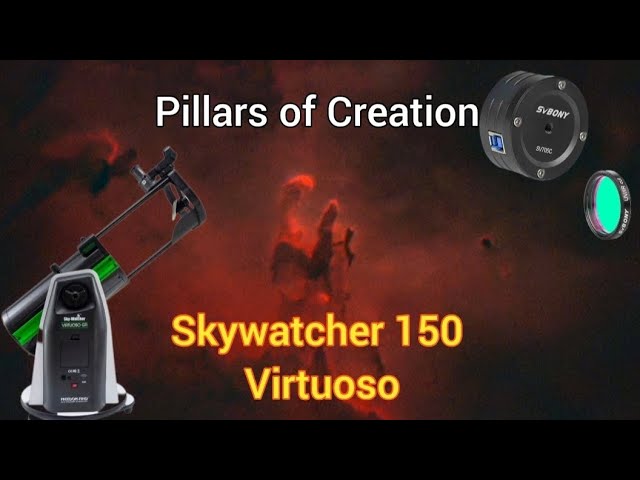 The Pillars of Creation from a Skywatcher 150 Virtuoso GTI dobsonian telescope
