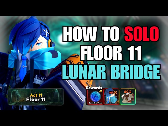 How To EASILY *SOLO* FLOOR 11 of LUNAR BRIDGE Dungeon in Anime Vanguards Update 14.5