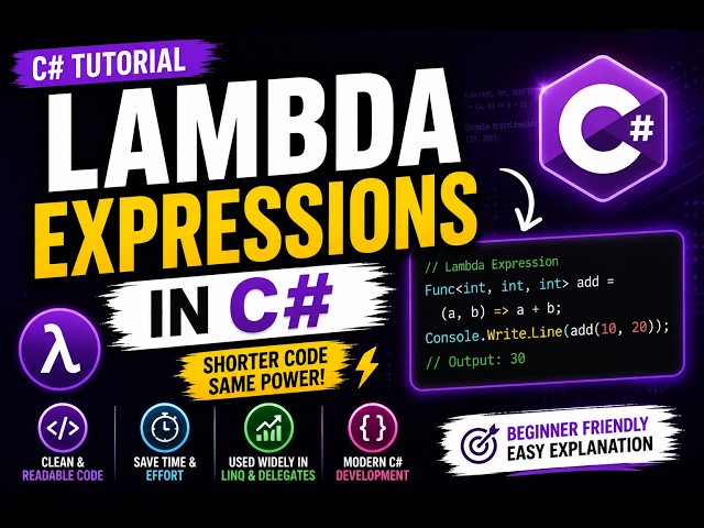 Lambda Expressions in C# Explained | Anonymous Method Ka Modern Version | Urdu/Hindi