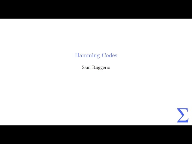 [FA23] Meeting 5 - Hamming Codes