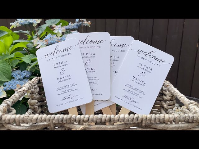 How to Make Wedding Fan Programs on Zazzle