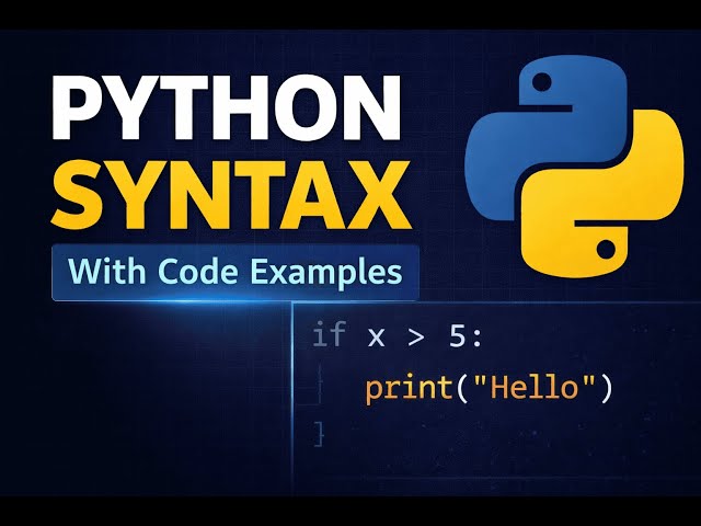 Python Programming Syntax | Full Beginner Guide with Examples #1
