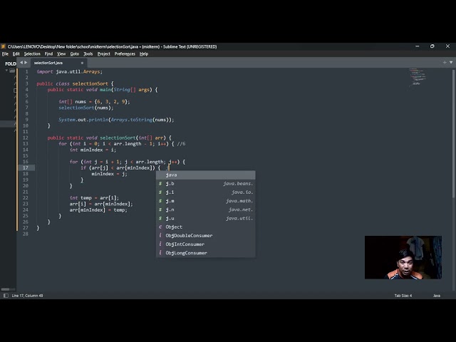 PART 4 | How Selection Sort Works?