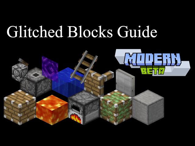 Modern Beta SMP - Glitched Blocks Guide
