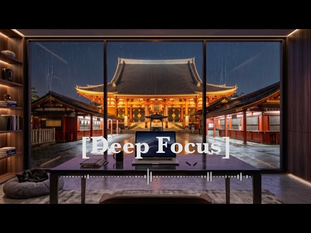 [Code & Focus] Rainy Traditional Tokyo ☔ 3Hour Lofi Vibes for Productivity