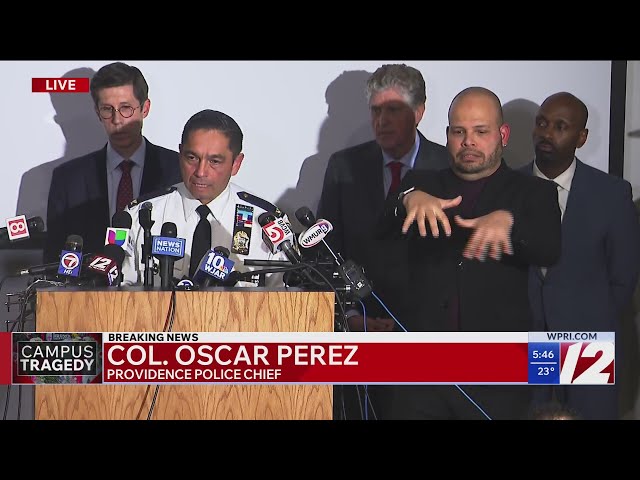 Officials hold Monday evening press conference on Brown University shooting