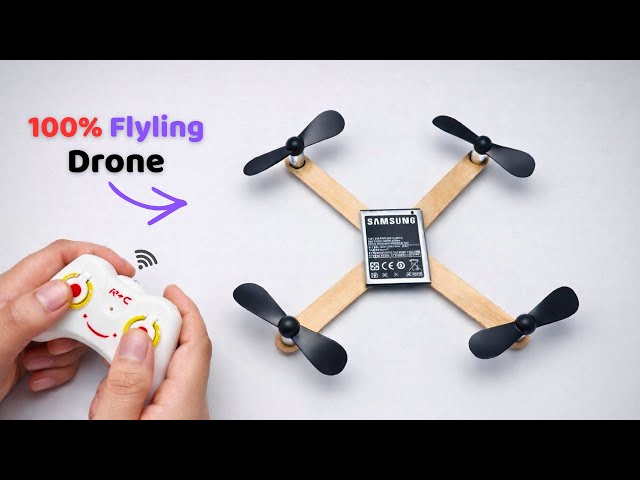 How to Make a Flying Drone at Home | DIY Mini Drone