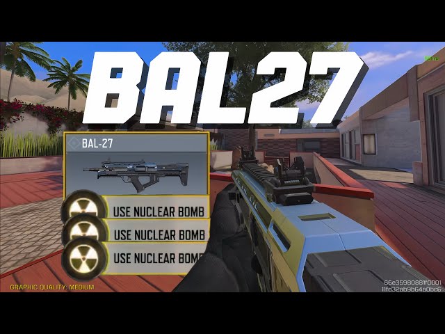 3 NUKES with the NEW BAL-27 in COD Mobile! (Best Loadout)