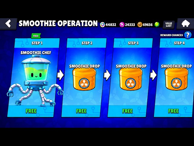 NEW SEASON STARTED WITH FREE SMOOTHIE CHEF! 😱🥤 BRAWL STARS