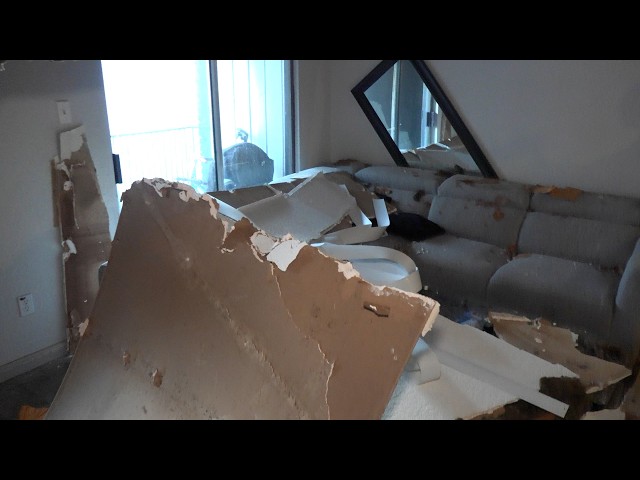 Dr. Matthews visits Mira Bella Apartments after ceiling collapse kills dog