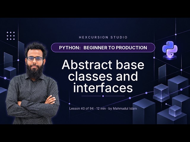 Abstract base classes and interfaces | Python 40/94