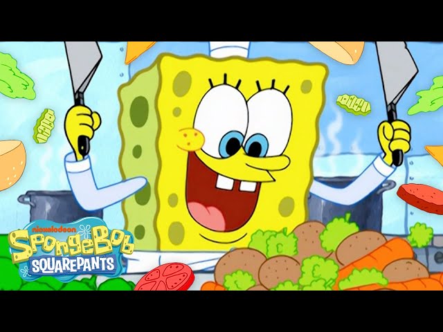 1 HOUR of SpongeBob Cooking 🔥🔥🔥 | SpongeBob