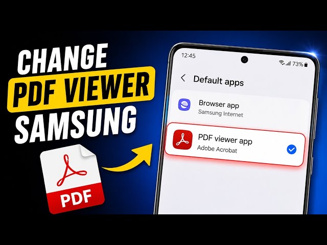How To Change Default PDF Viewer In Samsung Phones