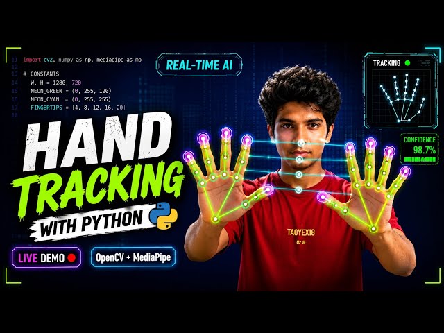 This AI Hand Tracker Looks INSANE 😱 | Python + OpenCV
