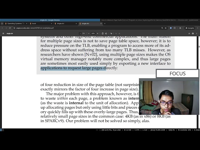 Live study: read along book "Operating Systems: Three Easy Pieces" (Part 128)