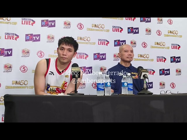 Rain or Shine postgame press conference after 142-131 win over Titan Ultra | PBA 50 Comms Cup