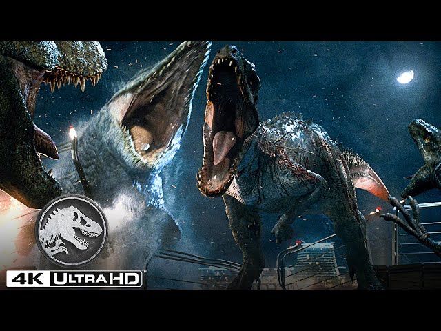 Escena de la batalla final | Mundo Jurásico