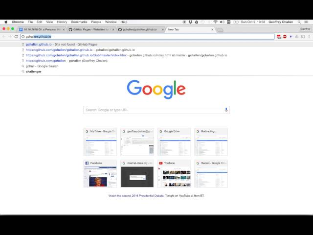 git a Personal Website Part I Walkthrough