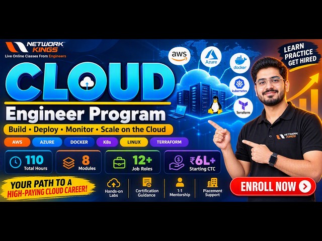 Cloud Engineer Program || AWS, Azure, Docker, Kubernetes, Linux, Terraform