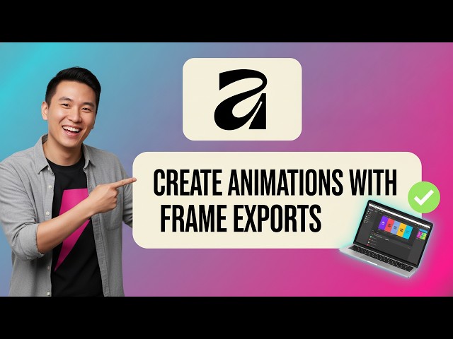 How to CREATE ANIMATIONS WITH FRAME EXPORTS in Affinity Studio (Step by Step) 2026