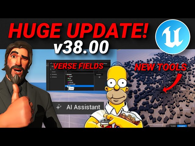 New VERSE FIELDS, New Fortnite Tools, AI Assistant & More in Fortnite Creative/UEFN! (Update v38.00)