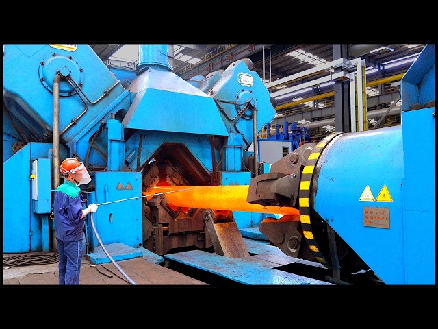 Massive Marine Propeller Shaft Forging Process! Amazing Modern Plant!