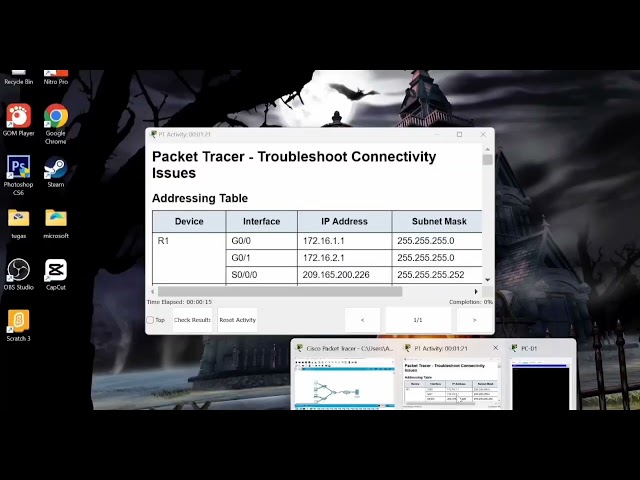 17.7.7 packet tracer - troubleshoot connectivity issues.pka