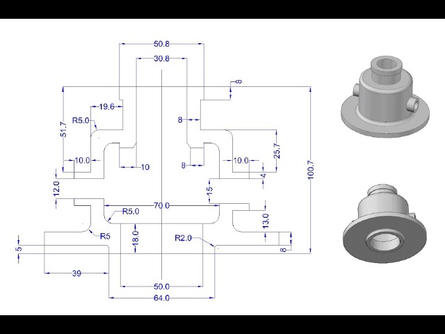 AutoCAD 3D Practice Tutorial | Step-by-Step Design for Beginners - 60 | Easy Method