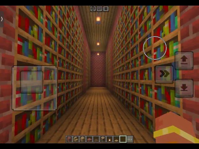 Tour of my Minecraft library (I made this with no tutorial) #minecraft #krew #library 