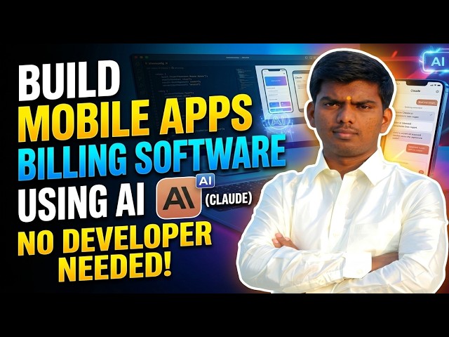Build Your Own Mobile Apps & Billing Software Using AI Claude | No Developer Needed | Flutter Tamil