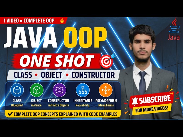 Learn Java OOP in One Video | Classes, Objects & Constructors for Beginners