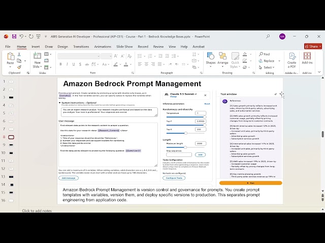 AWS Generative AI Developer Professional (AIP C01) - Training Course -  RAG, Prompt Engineering