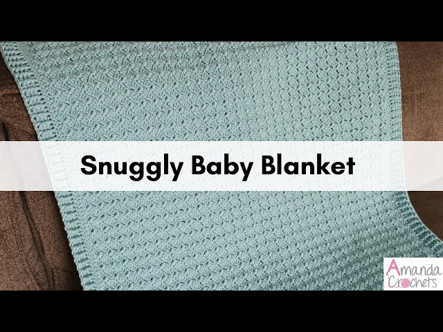 Snuggly Baby Blanket | Baby Blanket Pattern | Crochet Blanket | One Row Repeat | #makeitpremier