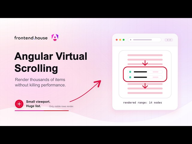 Angular Virtual Scroll Explained in 3 Minutes