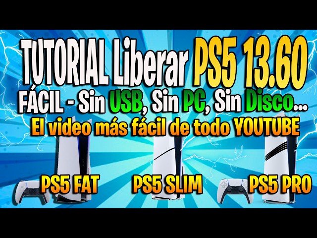 NUEVO Tutorial EXPLOIT PS5 13.60 o INFERIOR sin USB, ni PC, ni DISCO, SÍN NADA! Ridículamente Fácil