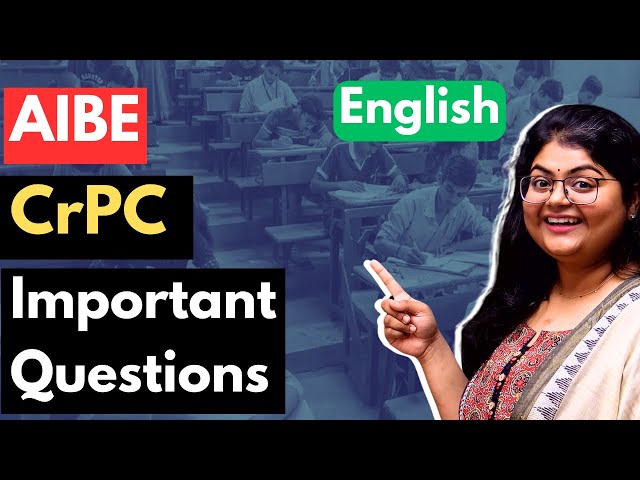 CrPC : AIBE Important Questions  | AIBE 20
