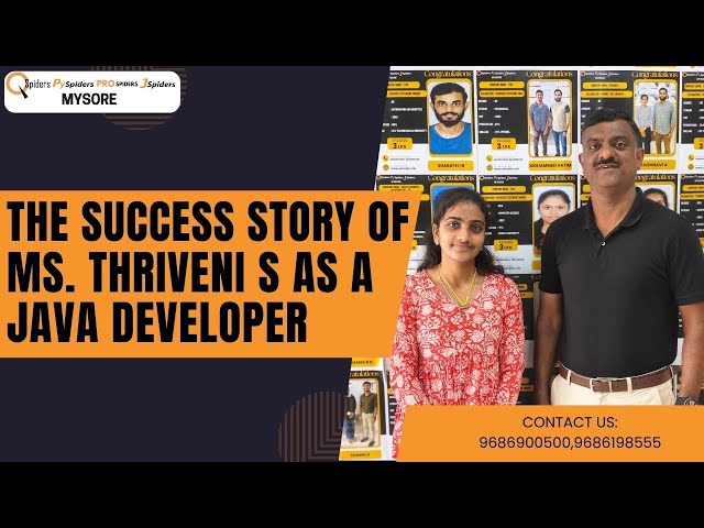 The success story of Ms. Thriveni S as a Java Developer.