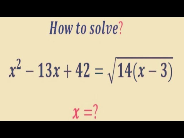 Germany | Math Olympiad question  | Can you Solve this rational equation? | X=?