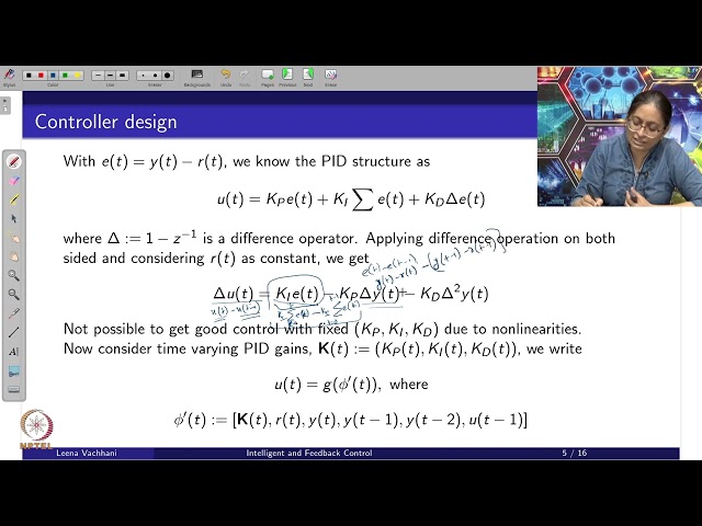 Week 4 : Lecture 20 : Data Driven PID Control