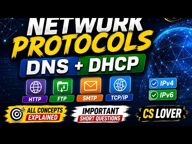 Class 9 Computer  Chapter 3-Lec 5 | DNS & DHCP | Session 2027