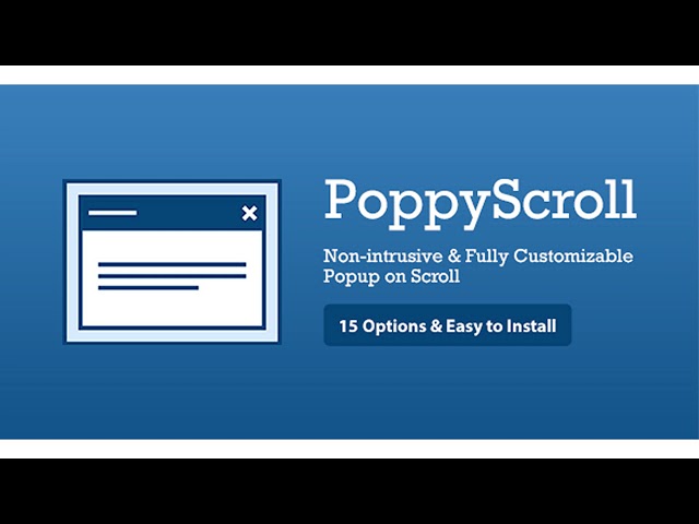 PoppyScroll - Non-Intrusive Responsive Popup on Scroll | Codecanyon Scripts and Snippets
