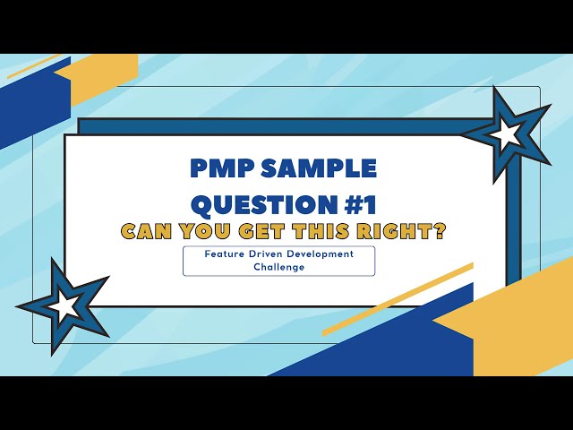 PMP Sample Question | Agile Development Approaches | FDD vs BDD vs TDD #PMP #ProjectManagement