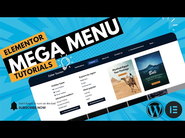 Elementor Mega Menu Tutorial Bangla | এলিমেন্টর দিয়ে প্রফেশনাল মেগা মেনু তৈরি করুন (Step by Step)